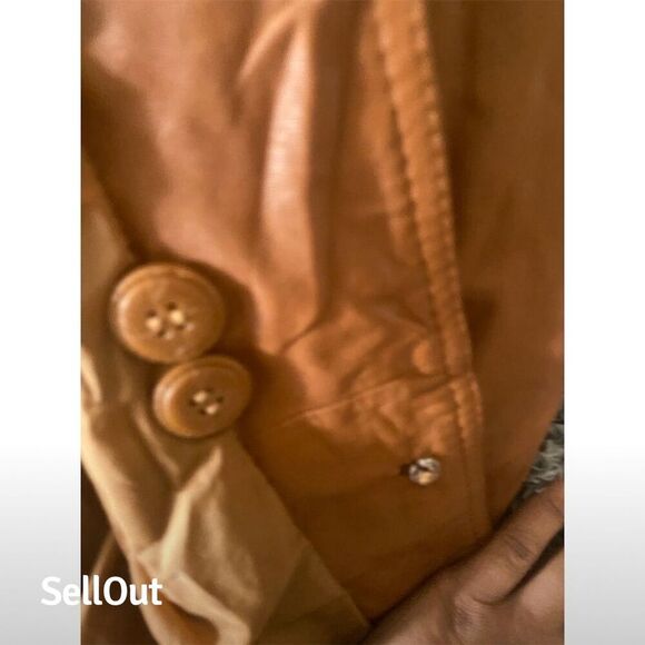 Vintage Montgomery Ward Women's Leather Jacket Brown Size 8 - Picture 6 of 9